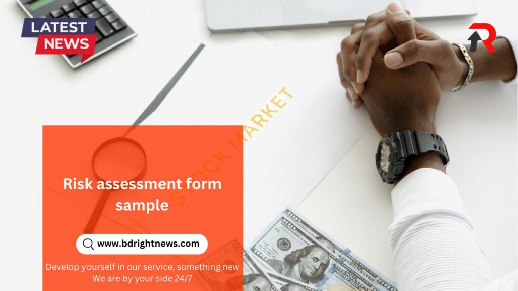 Risk assessment form sample